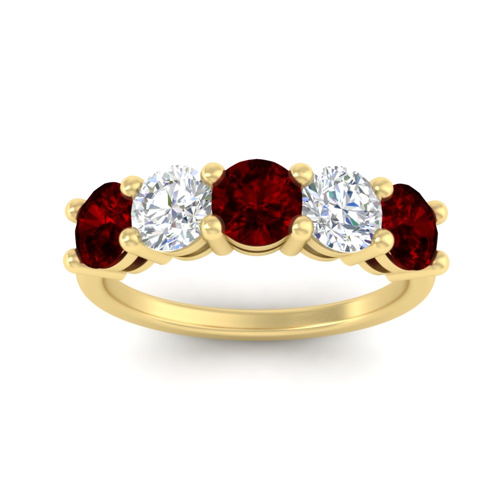 round-cut-diamond-and-ruby-3-carat-bridal-wedding-band-in-yellow-gold-FDENS141ROBGRUDRANGLE5-3.00CT-NL-YG