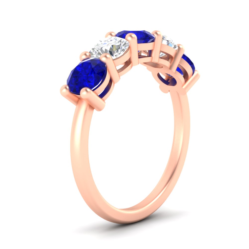 round-cut-diamond-and-sapphire-3-carat-bridal-wedding-band-in-rose-gold-FDENS141ROBGSABLANGLE2-3.00CT-NL-RG
