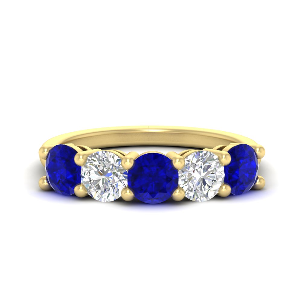 round-cut-diamond-and-sapphire-3-carat-bridal-wedding-band-in-yellow-gold-FDENS141ROBGSABL-3.00CT-NL-YG