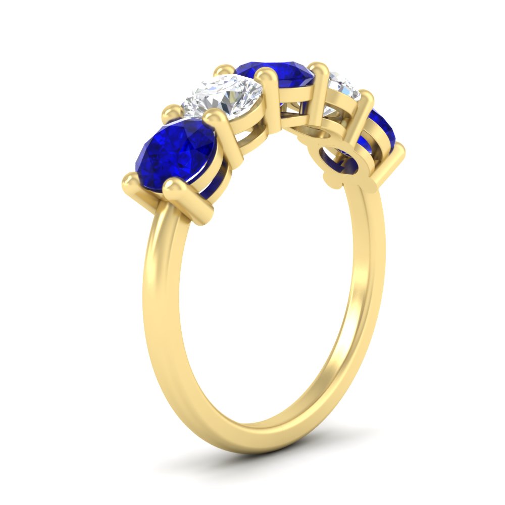 round-cut-diamond-and-sapphire-3-carat-bridal-wedding-band-in-yellow-gold-FDENS141ROBGSABLANGLE2-3.00CT-NL-YG