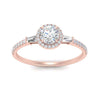 Load image into Gallery viewer, round-cut-diamond-baguette-halo-engagement-ring-in-rose-gold-FD-10047RORANGLE5-NL-RG