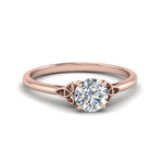 Load image into Gallery viewer, round-cut-diamond-celtic-solitaire-ring-in-rose-gold-FD8541ROR-NL-RG?v=1758624176
