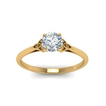 Load image into Gallery viewer, round-cut-diamond-celtic-solitaire-ring-in-yellow-gold-FD8541RORANGLE5-NL-YG?v=1758624176
