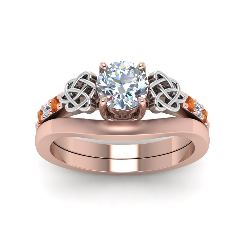 round-cut-diamond-celtic-wedding-set-with-orange-sapphire-in-14K-rose-gold-FDENS2255B3ROGSAORANGLE5-NL-RG?v=1756976789