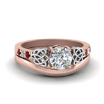 Load image into Gallery viewer, round-cut-diamond-celtic-wedding-set-with-ruby-in-14K-rose-gold-FDENS2255B3ROGRUDR-NL-RG_553cd56f-8044-4b07-aeaa-0236102a4074?v=1756976865
