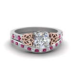 Load image into Gallery viewer, round-cut-diamond-channel-band-celtic-bridal-set-with-pink-sapphire-in-14K-white-gold-FDENS2255B2ROGSADRPI-NL-WG_5f52d586-93fe-4212-9f1b-b8758d31289f?v=1756980510
