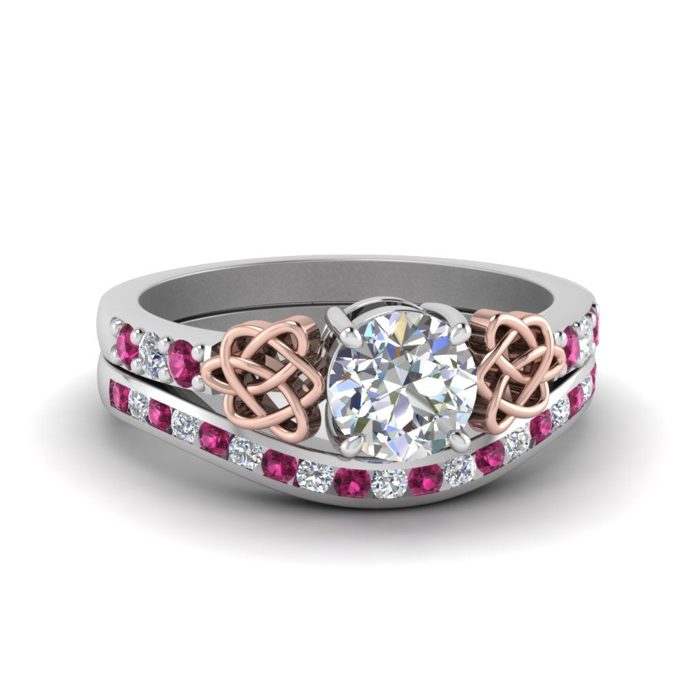 round-cut-diamond-channel-band-celtic-bridal-set-with-pink-sapphire-in-950-Platinum-FDENS2255B2ROGSADRPI-NL-WG_d801f293-11aa-4457-9995-3f8495d95dc2?v=1756980511