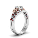 Load image into Gallery viewer, round-cut-diamond-channel-band-celtic-bridal-set-with-ruby-in-14K-white-gold-FDENS2255B2ROGRUDRANGLE2-NL-WG_fdfe7df3-9aa9-415e-b090-90aa586b1e62?v=1756980511
