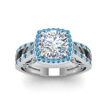 Load image into Gallery viewer, round-cut-diamond-engagement-ring-with-blue-topaz-in-FD1109RORGICBLTOANGLE3-NL-WG
