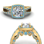 Load image into Gallery viewer, round-cut-diamond-engagement-ring-with-blue-topaz-in-FD1109RORGICBLTOANGLE3-NL-YG
