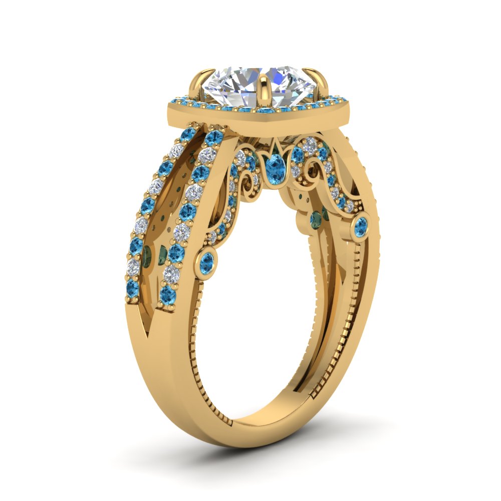 round-cut-diamond-engagement-ring-with-blue-topaz-in-18K-yellow-gold-FD1109RORGICBLTOANGLE3-NL-YG