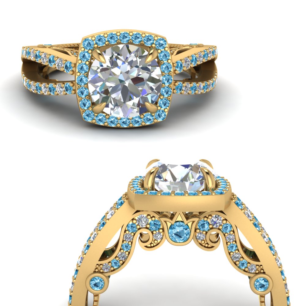 round-cut-diamond-engagement-ring-with-blue-topaz-in-18K-yellow-gold-FD1109RORGICBLTOANGLE3-NL-YG