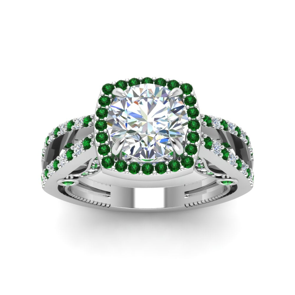 round-cut-diamond-engagement-ring-with-emerald-in-18K-white-gold-FD1109RORGEMGRANGLE3-NL-WG