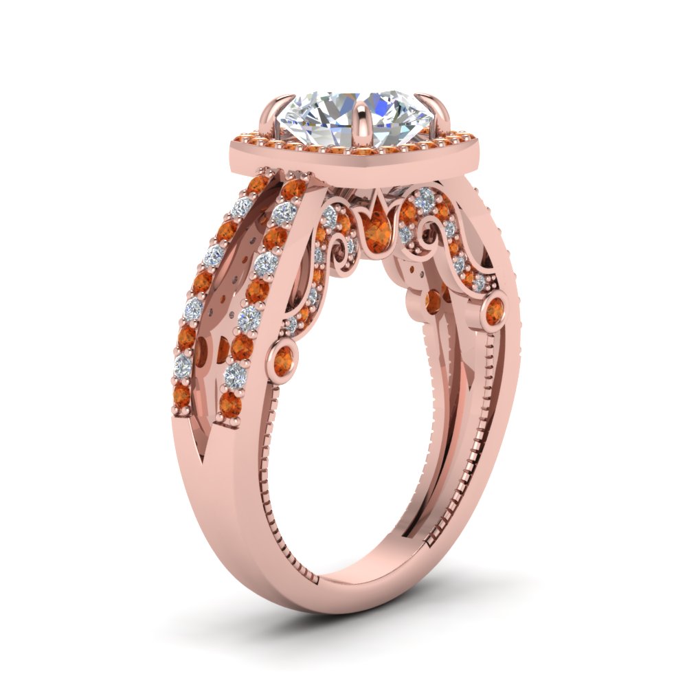 round-cut-diamond-engagement-ring-with-orange-sapphire-in-FD1109RORGSAORANGLE3-NL-RG