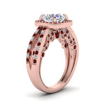 Load image into Gallery viewer, round-cut-diamond-engagement-ring-with-ruby-in-FD1109RORGRUDRANGLE3-NL-RG
