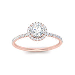 Load image into Gallery viewer, round-cut-diamond-halo-petite-engagement-ring-in-rose-gold-FD8523RORANGLE3-NL-RG