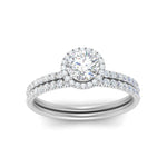 Load image into Gallery viewer, round-cut-diamond-halo-wedding-ring-set-in-white-gold-FD8523RO-NL-WG
