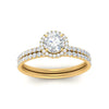 Load image into Gallery viewer, round-cut-diamond-halo-wedding-ring-set-in-yellow-gold-FD8523RO-NL-YG