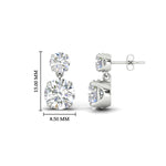 Load image into Gallery viewer, round-cut-diamond-stud-earrings-with-drop-design-in-white-gold-fdear11550roangle3-nl-wg-hw_1bf82a45-fc08-4cb4-bd49-f3abb7dbe0ca.jpg?v=1769066477
