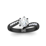 Load image into Gallery viewer, round-cut-diamond-swirl-channel-ring-in-black-gold-FDENS4028RORANGLE5-NL-BG.jpg?v=1754996004
