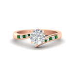 Load image into Gallery viewer, round-cut-diamond-swirl-channel-set-emerald-wedding-ring-in-rose-gold-FDENS4028RORGEMGR-NL-RG_47af16e1-c69d-44dc-bfb6-a475f7f30853.jpg?v=1754996178

