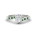 Load image into Gallery viewer, round-cut-diamond-swirl-channel-set-emerald-wedding-ring-in-white-gold-FDENS4028RORGEMGR-NL-WG_55ec2e6f-ad01-4eb3-9433-0f06c6383d9f.jpg?v=1754996179
