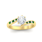 Load image into Gallery viewer, round-cut-diamond-swirl-channel-set-emerald-wedding-ring-in-yellow-gold-FDENS4028RORGEMGRANGLE5-NL-YG_102d0724-0782-43db-94e2-4684d62e0334.jpg?v=1754996180
