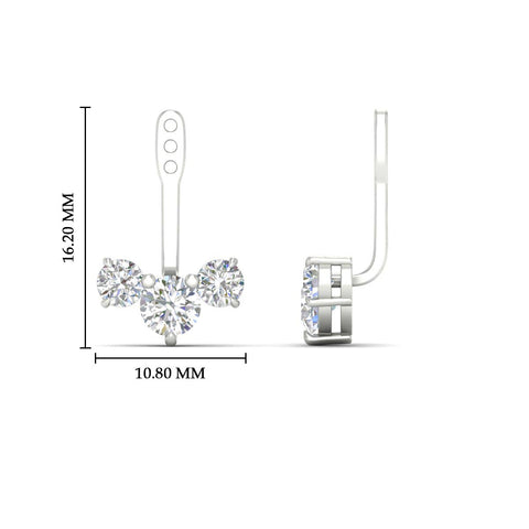 Round Diamond Tree Earring Jackets