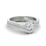 Load image into Gallery viewer, round-cut-diamond-wedding-ring-set-in-FDENS3007RO-NL-WG
