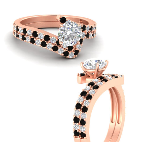 round-cut-diamond-wedding-ring-set-with-black-diamond-in-FDENS3007ROGBLACK-NL-RG