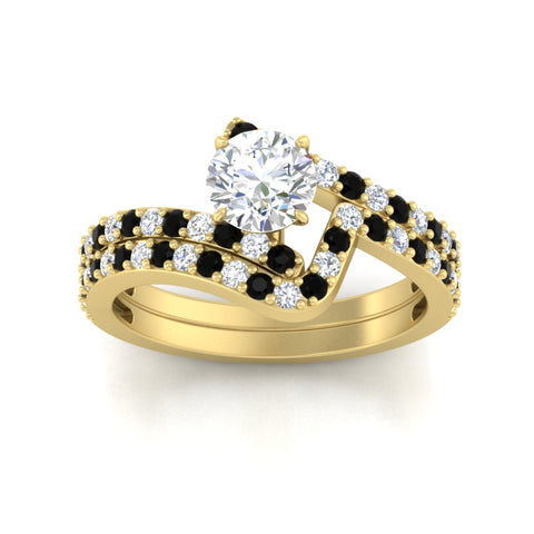 round-cut-diamond-wedding-ring-set-with-black-diamond-in-FDENS3007ROGBLACK-NL-YG