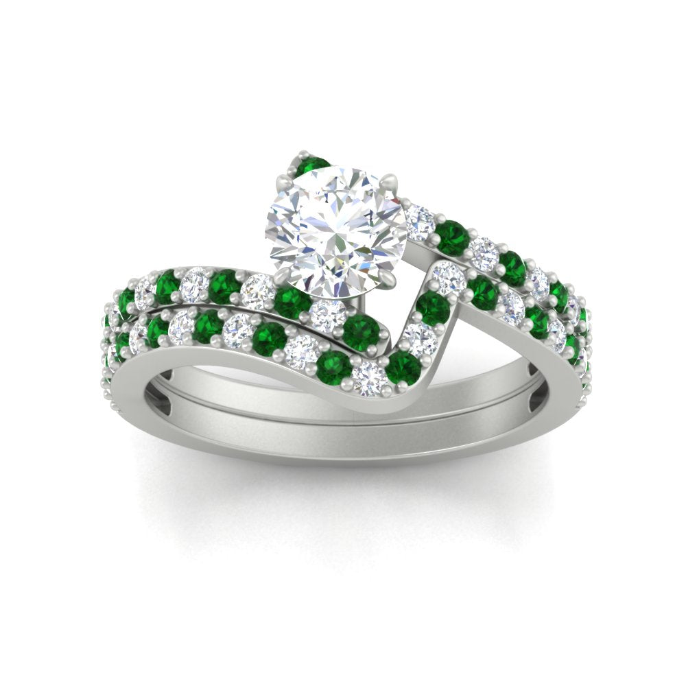 round-cut-diamond-wedding-ring-set-with-emerald-in-FDENS3007ROGEMGR-NL-WG