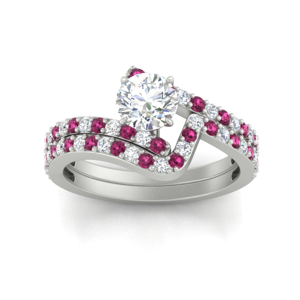 round-cut-diamond-wedding-ring-set-with-pink-sapphire-in-FDENS3007ROGSADRPI-NL-WG