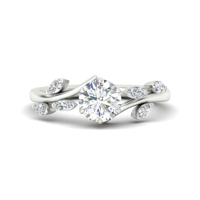 Delicate Vine Engagement Ring