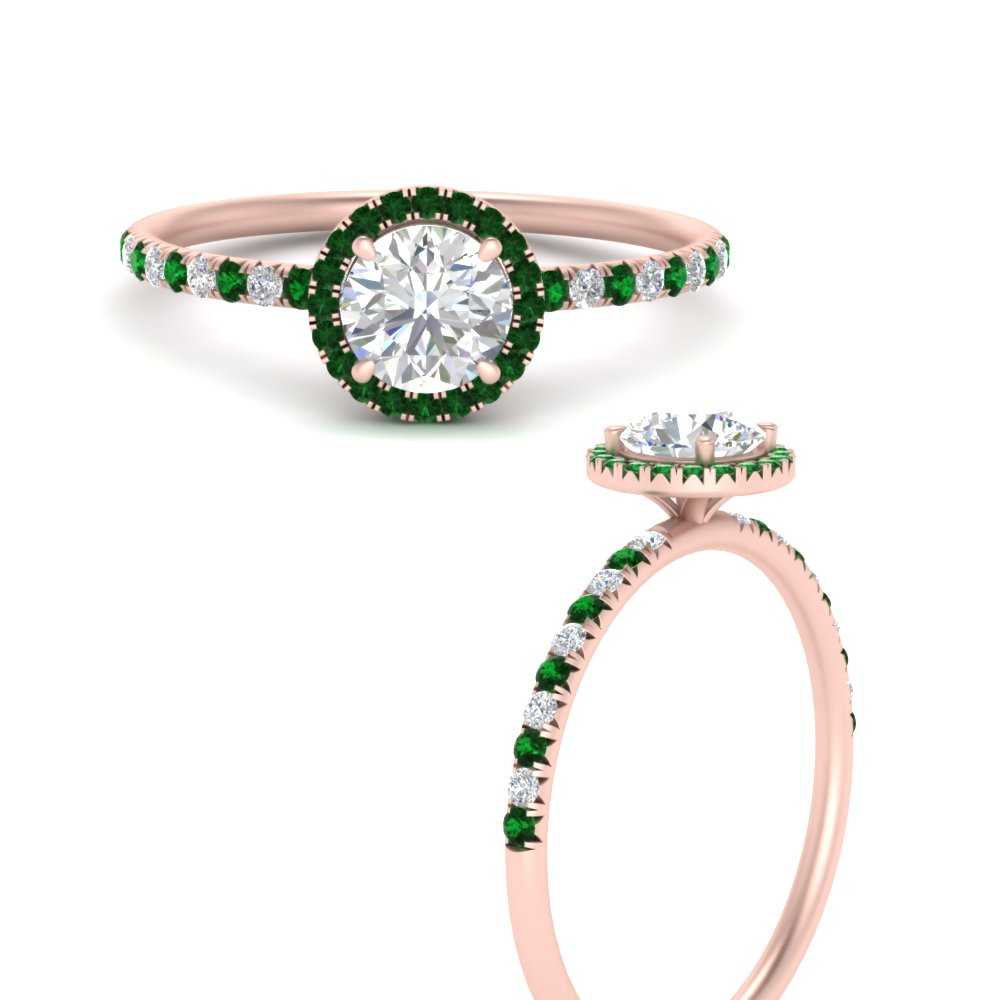 round-cut-emerald-halo-petite-engagement-ring-in-rose-gold-FD8523RORGEMGRANGLE3-NL-RG