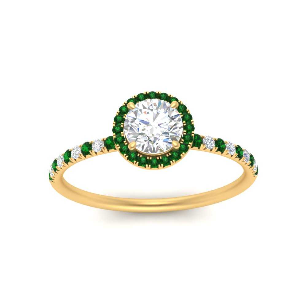 round-cut-emerald-halo-petite-engagement-ring-in-yellow-gold-FD8523RORGEMGRANGLE3-NL-YG