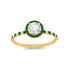Load image into Gallery viewer, round-cut-emerald-halo-petite-engagement-ring-in-yellow-gold-FD8523RORGEMGRANGLE3-NL-YG