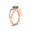 Load image into Gallery viewer, round-cut-emerald-halo-swirl-split-diamond-engagement-ring-in-rose-gold-FD11180RORGEMGR-NL-RG-GS.jpg