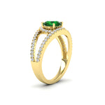 Load image into Gallery viewer, round-cut-emerald-halo-swirl-split-diamond-engagement-ring-in-yellow-gold-FD11180RORGEMGR-NL-YG-GS.jpg
