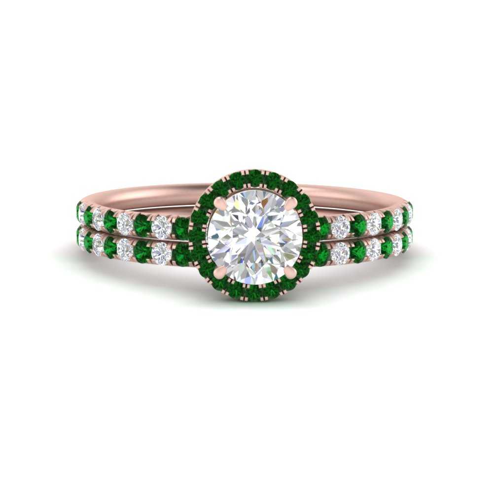 round-cut-emerald-halo-wedding-ring-set-in-rose-gold-FD8523ROGEMGR-NL-RG