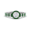 Load image into Gallery viewer, round-cut-emerald-halo-wedding-ring-set-in-white-gold-FD8523ROGEMGR-NL-WG