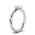 Thumbnail 20 - round-cut-emerald-twisted-vine-engagement-ring-in-white-gold-FD9127RORGEMGRANGLE2-NL-WG