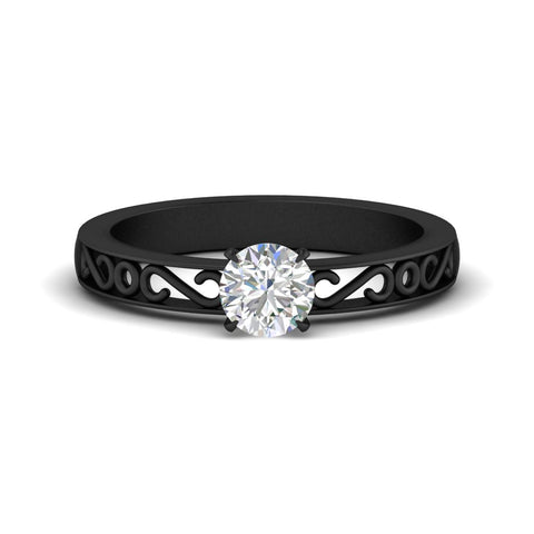 round-cut-filigree-single-stone-engagement-ring-in-black-gold-FDENS3289ROR-NL-BG.jpg?v=1763370615