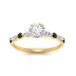 Load image into Gallery viewer, round-cut-floating-marquise-accent-black-diamond-engagement-ring-in-yellow-gold-FDEWB9398RORGBLACKANGEL5-NL-YG?v=1756366451
