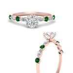 Load image into Gallery viewer, round-cut-floating-marquise-accent-emerald-engagement-ring-in-rose-gold-FDEWB9398RORGEMGRANGEL3-NL-RG?v=1756366451
