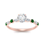 Load image into Gallery viewer, round-cut-floating-marquise-accent-emerald-engagement-ring-in-rose-gold-FDEWB9398RORGEMGRANGEL5-NL-RG_088f009a-bf57-465c-8ed9-f7c4f63d5b53?v=1756366563
