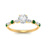 Load image into Gallery viewer, round-cut-floating-marquise-accent-emerald-engagement-ring-in-yellow-gold-FDEWB9398RORGEMGRANGEL5-NL-YG_52ee5543-657c-4504-8c11-ade5c79b54ab?v=1756366563
