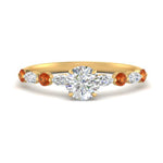 Load image into Gallery viewer, round-cut-floating-marquise-accent-orange-sapphire-engagement-ring-in-yellow-gold-FDEWB9398RORGSAOR-NL-YG?v=1756366451
