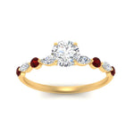 Load image into Gallery viewer, round-cut-floating-marquise-accent-ruby-engagement-ring-in-yellow-gold-FDEWB9398RORGRUDRANGEL5-NL-YG_d2555882-dcab-4603-a7d2-a3b106befb20?v=1756366563
