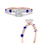 Load image into Gallery viewer, round-cut-floating-marquise-accent-sapphire-engagement-ring-in-rose-gold-FDEWB9398RORGSABLANGEL3-NL-RG?v=1756366451
